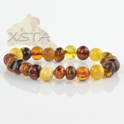 Brown mix amber bracelet